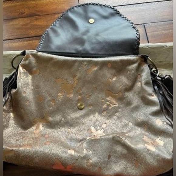 Up cycled LV with gold acid washed cowhide. Lightly used. - Picture 2 of 5